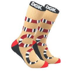 Chaussettes skate DGK SKATEBOARDS King Crew Beige