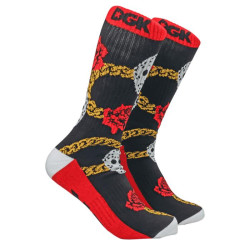 Chaussettes skate DGK SKATEBOARDS Prestige Crew Noir