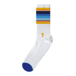 Chaussettes skate PSOCKADELIC Beach Blanket Blanc
