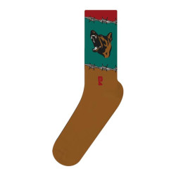 Chaussettes skate PSOCKADELIC TFunk Dawg Marron