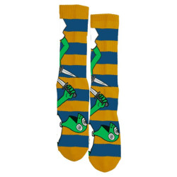 Chaussettes skate TOY MACHINE Kill Art Crew Multicolore