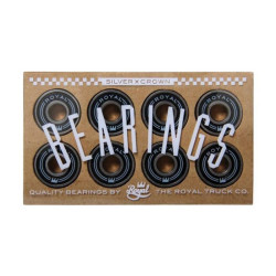 Roulements Skateboard ROYAL Roulements  Jeu De 8  Silver Crown