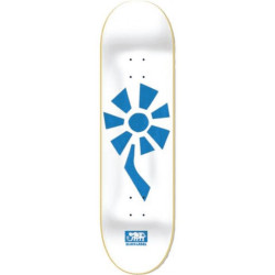 Plateau skate BLACK LABEL Flower Power Blanc/Bleu 8.5