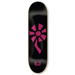 Plateau skate BLACK LABEL Flower Power Noir/Rose 8.25