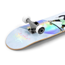 Skate ENUFF SKATEBOARDS Skully Hologram White 7.75 x 31.5