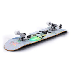 Skate ENUFF SKATEBOARDS Skully Hologram Mini White 7.25x 29.5