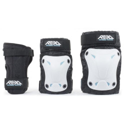 Set de protection complet REKD Recreational Triple Pad Set White