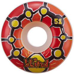 Roues skate BLIND (x4) Round Space V2 Rouge Orange 51mm