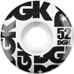 Roues skate DGK SKATEBOARDS (x4) Street Formula Blanc 101A 52mm