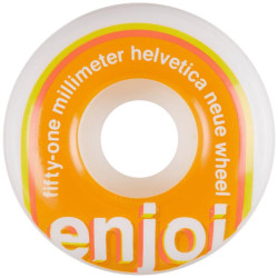 Roues skate ENJOI (x4) Helvetica Neue Blanc 51mm