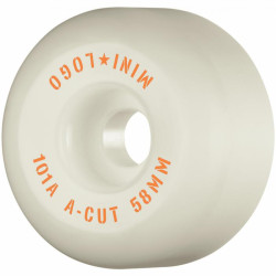 Roues skate MINI LOGO (x4) A-Cut II Blanc 101A 58mm