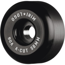 Roues skate MINI LOGO (x4) A-Cut II Hybrid Noir 90A 58mm