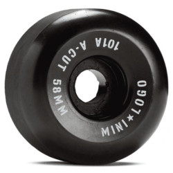 Roues skate MINI LOGO (x4) A-Cut II Noir 101A 58mm