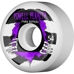 Roues skate POWELL PERALTA (x4) Park Ripper 2 Blanc 54mm