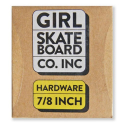 GIRL SKATEBOARDS  Visserie  Jeu De 8  Allen 0.875 Pouce New