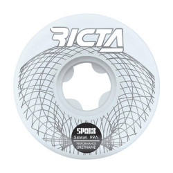 Roues skate RICTA (x4) Wireframe Sparx Blanc 99A 54mm
