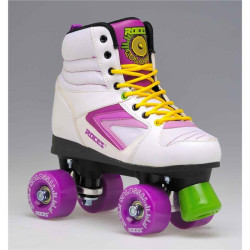Roller quad ROCES kolossal blanc/violet/jaune