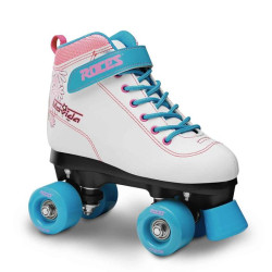 Roller quad ROCES movida art blanc/violet/bleu
