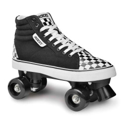 Roller quad ROCES ollie noir/blanc à damier