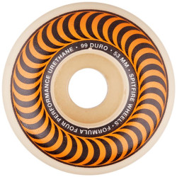 Roues skate SPITFIRE (x4) F4 Classics Blanc 99D 53mm