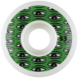 Roues skate TOY MACHINE (x4) All Seeing Blanc 100A 53mm