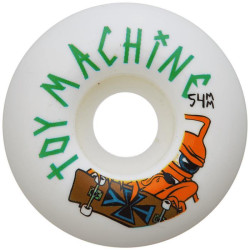 Roues skate TOY MACHINE (x4) Sect Skater Blanc 100A 54mm