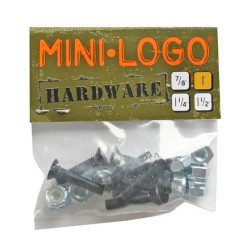 Visserie Skateboard MINI-LOGO  Visserie  Jeu De 8 Vis  Cruciforme 1 Pouce
