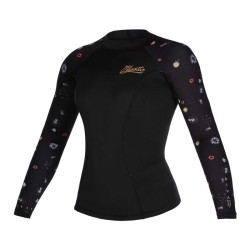 Veste néoprène MYSTIC Diva manche longue 2mm Femme - Black