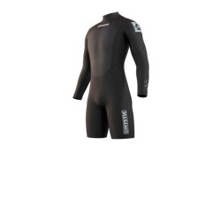 Combinaison néoprène MYSTIC Brand Longarm Shorty 3/2mm Bzip Flatlock Black