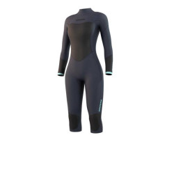Combinaison néoprène femme MYSTIC Brand Longarm Shortleg 3/2mm Bzip Flatlock Night Blue