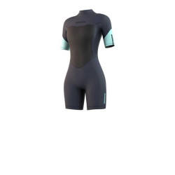 Combinaison néoprène femme MYSTIC Brand Shorty 3/2mm Bzip Flatlock Night Blue