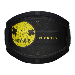 Harnais kitesurf MYSTIC Majestic Waist Harness ´Dirty Habits´ Black/Yellow