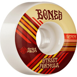 Roues skate BONES (x4) Stf V4 Retros Wide Rouge 103A