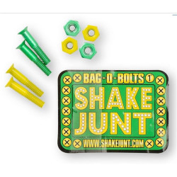 Visserie Skateboard SHAKE JUNT Visserie  Jeu De 8 Vis  Allen 0.875 Green Yellow
