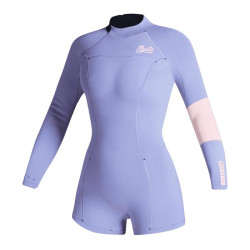 Combinaison shorty femme MYSTIC Lunar 2/2mm Back Zip Pastel Lilac