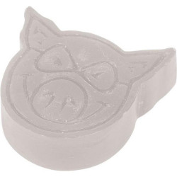 Wax Skateboard PIG Wax Head White