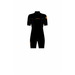 Combinaison shorty NEILPRYDE Rise S/S 2/2 Back Zip Black