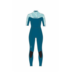 Combinaison intégrale femme NEILPRYDE Spark 3/2 Back Zip Petrol/Floral