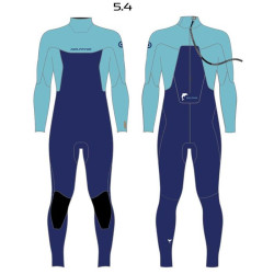 Combinaison intégrale junior NEILPRYDE Dolphin Youth 5/4 Back Zip Navy/Light Blue