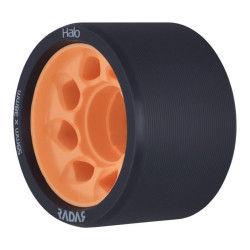 Roues Roller Derby RADAR WHEELS Halo 86A 59mmx38mm Orange Noire et orange