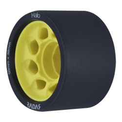 Roues Roller Derby RADAR WHEELS Halo 91A 59mmx38mm Yellow