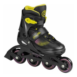 Roller en ligne junior ajustables PLAYLIFE Joker Yellow Glow
