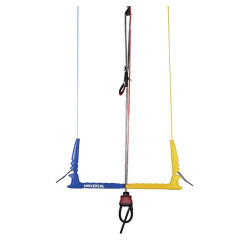 Barre kitesurf KITE ATTITUDE Freestyle/Wave Jaune/Bleu 52cm 24m  AKA v3