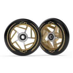 Paire de roues trottinette FUZION Apollo Black/Gold 110mm
