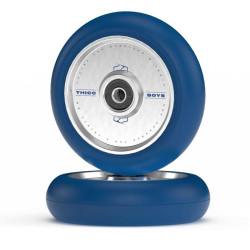 Paire de roues trottinette FUZION Thiccboys Navy/Silver 110mm x 30mm
