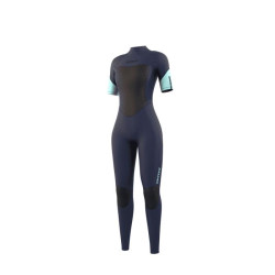 Combinaison intégrale femme MYSTIC Brand Shortarm 3/2mm Backzip Flatlock Night Blue
