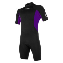 Combinaison shorty MYSTIC Rental 3/2mm Backzip Flatlock Unisex Rainbow