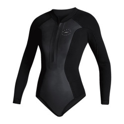 Combinaison shorty femme MYSTIC Sway Longarm 2/2mm Frontzip ´Black Serie´ Black