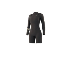 Combinaison shorty femme MYSTIC Dazzled Longarm 3/2mm Double Frontzip Black