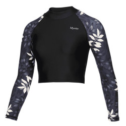 Lycra femme MYSTIC Jayde LS Crop Rash Vest Multiple Color